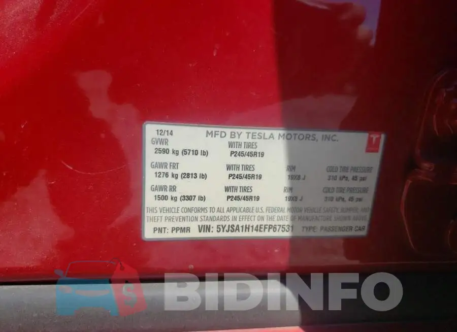 5YJSA1H14EFP67531 Photo# 12