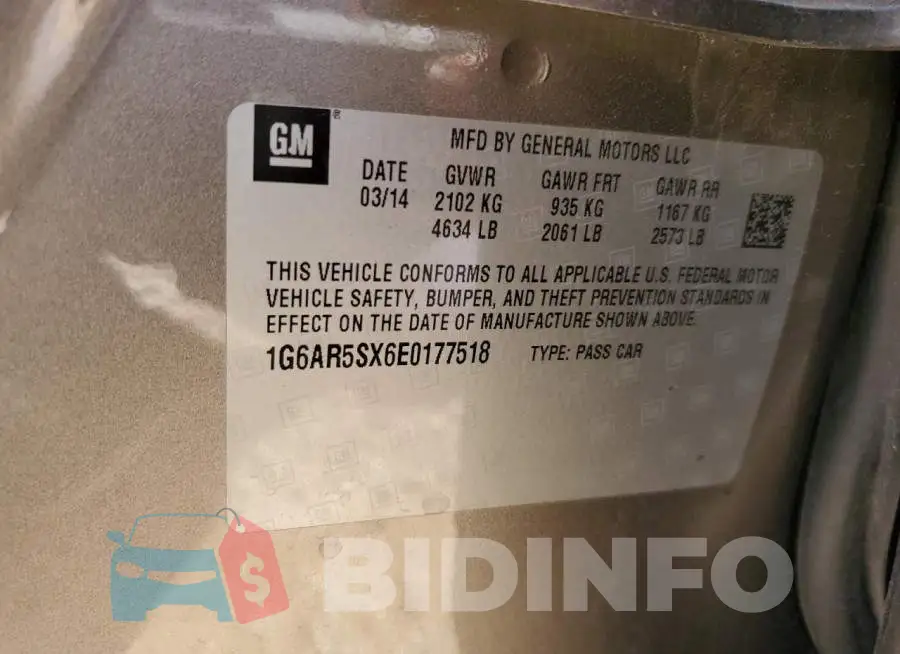 1G6AR5SX6E0177518 Photo# 13