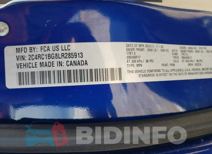 2C4RC1BG8LR285913 Photo# 14