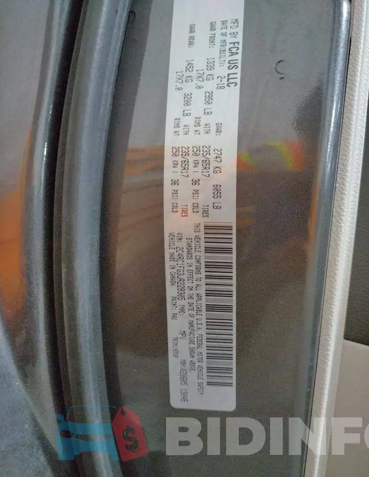 2C4RC1FG3JR229305 Photo# 13