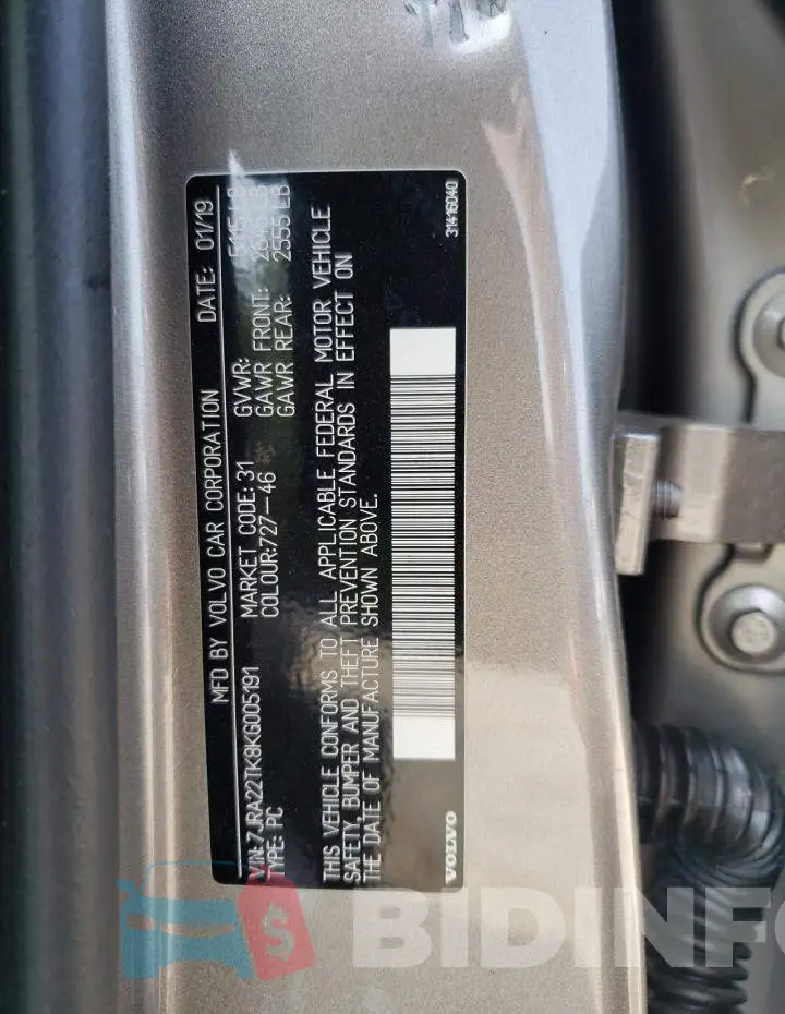 7JRA22TK8KG005191 Photo# 12