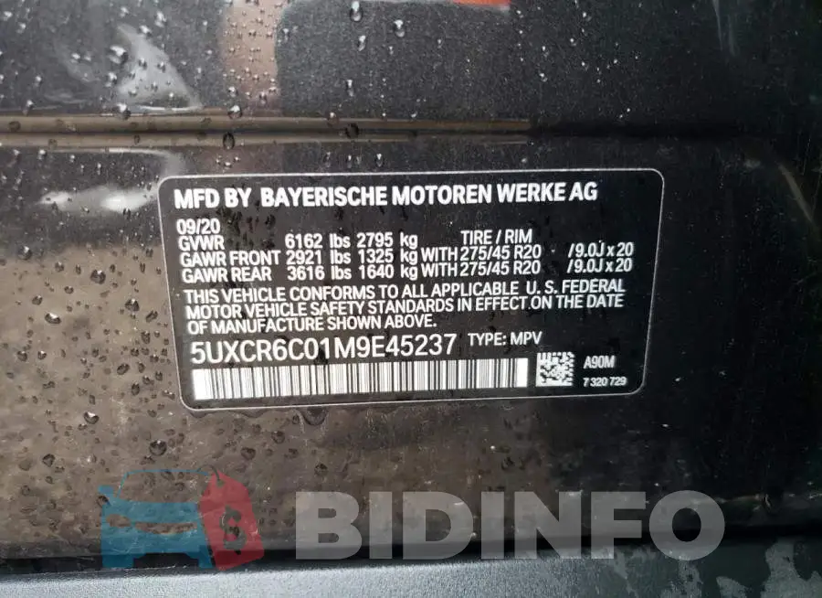 5UXCR6C01M9E45237 Photo# 13