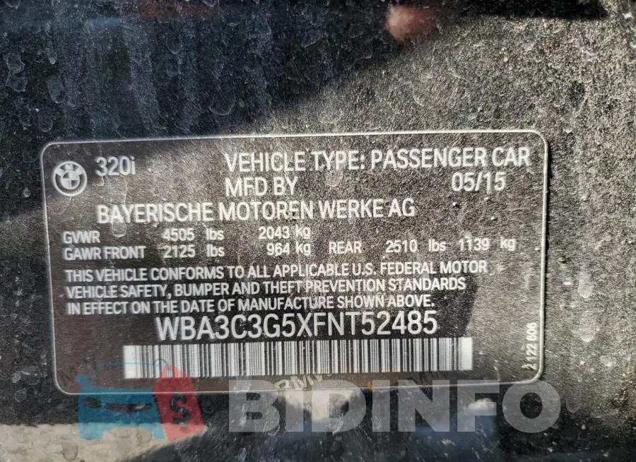 WBA3C3G5XFNT52485 Photo# 12