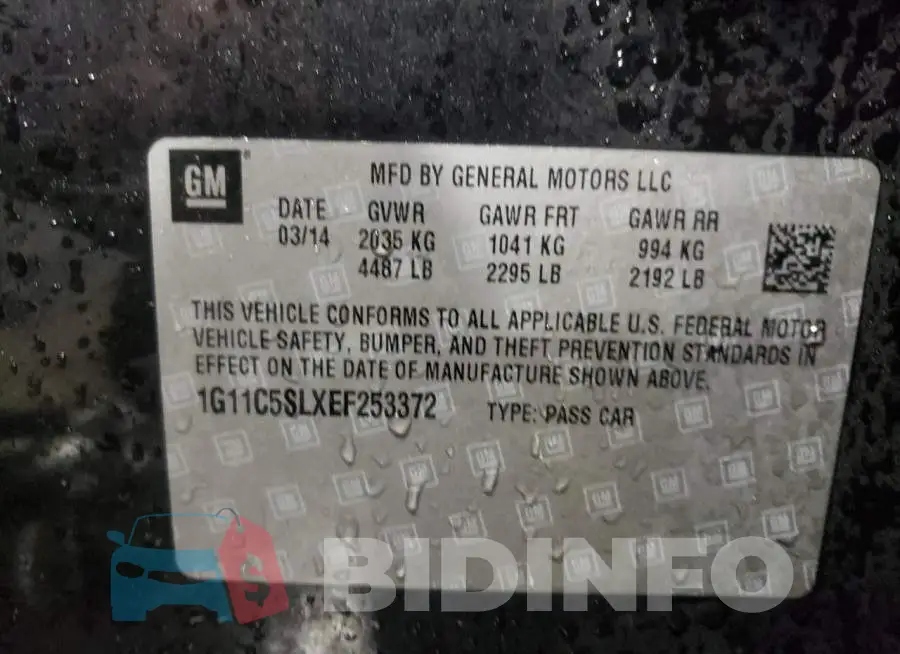 1G11C5SLXEF253372 Photo# 13