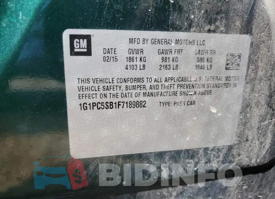 1G1PC5SB1F7189882 Photo# 12