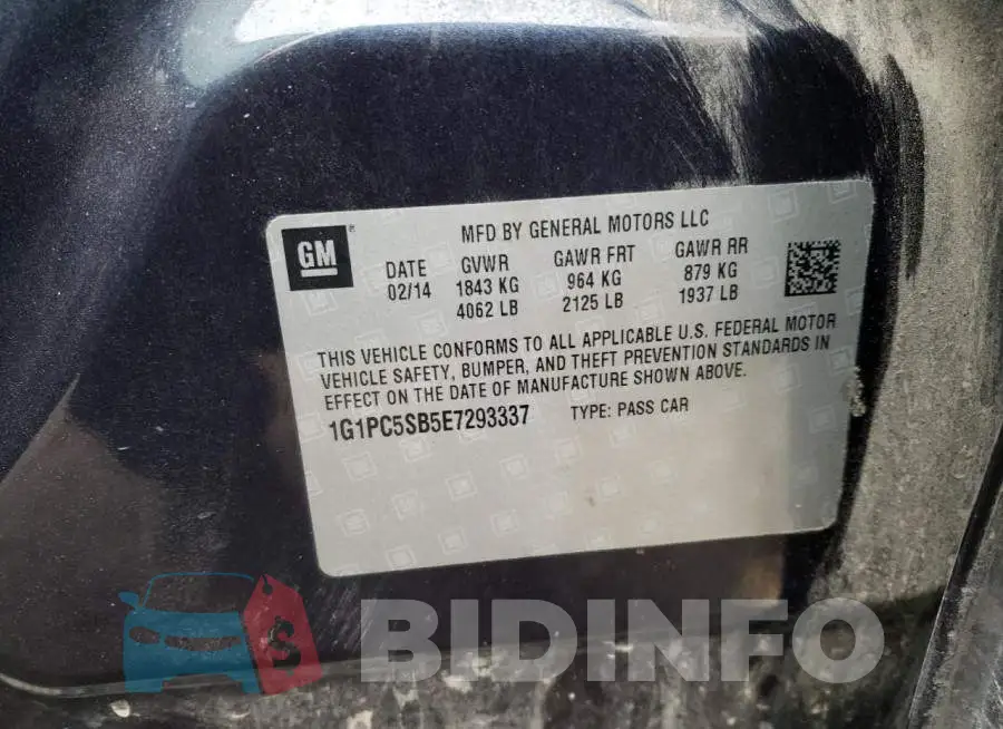 1G1PC5SB5E7293337 Photo# 12