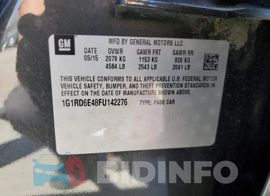 1G1RD6E48FU142276 Photo# 12