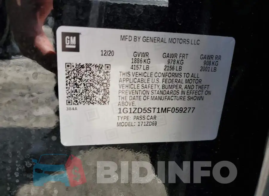 1G1ZD5ST1MF059277 Photo# 12