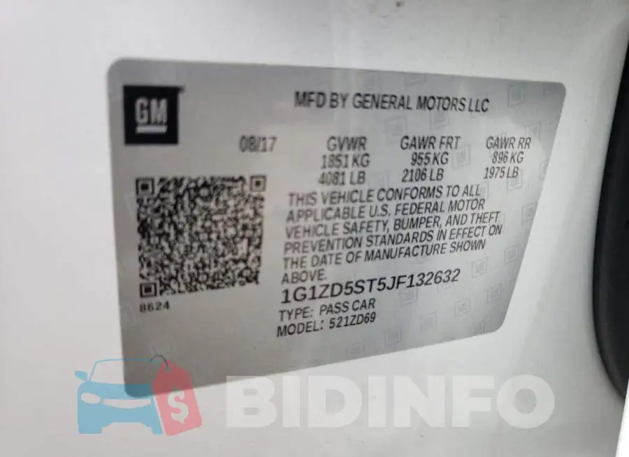 1G1ZD5ST5JF132632 Photo# 12