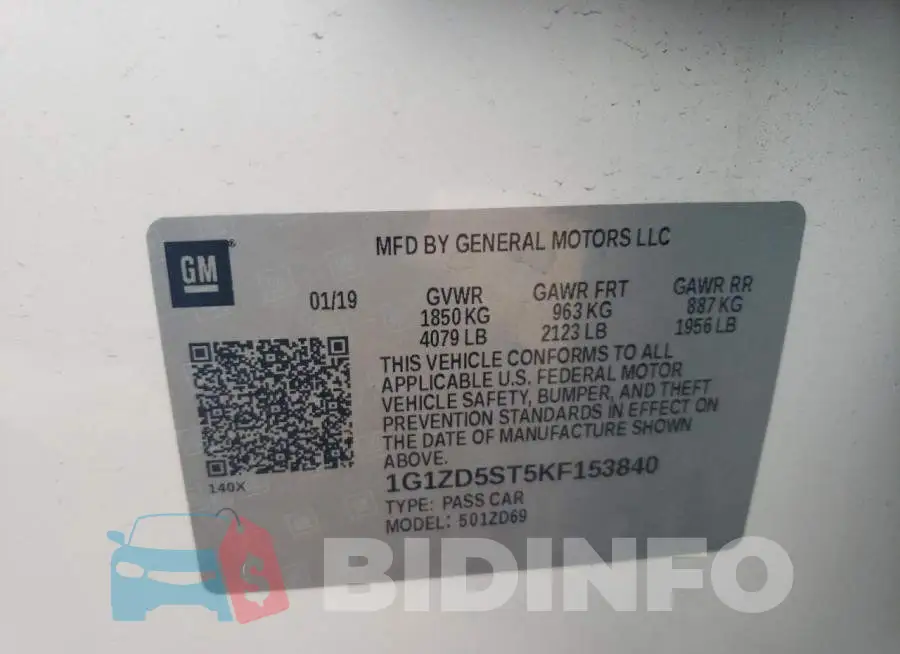 1G1ZD5ST5KF153840 Photo# 13