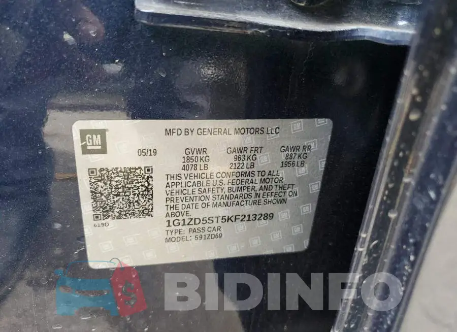 1G1ZD5ST5KF213289 Photo# 13
