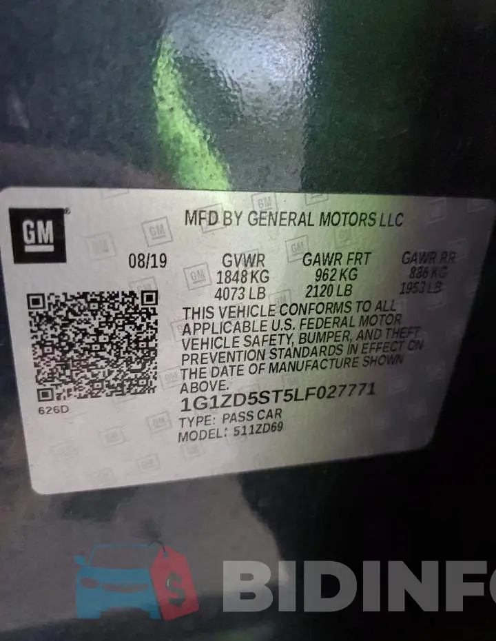 1G1ZD5ST5LF027771 Photo# 12