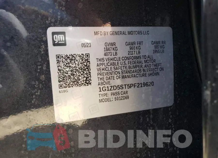 1G1ZD5ST5PF219620 Photo# 12