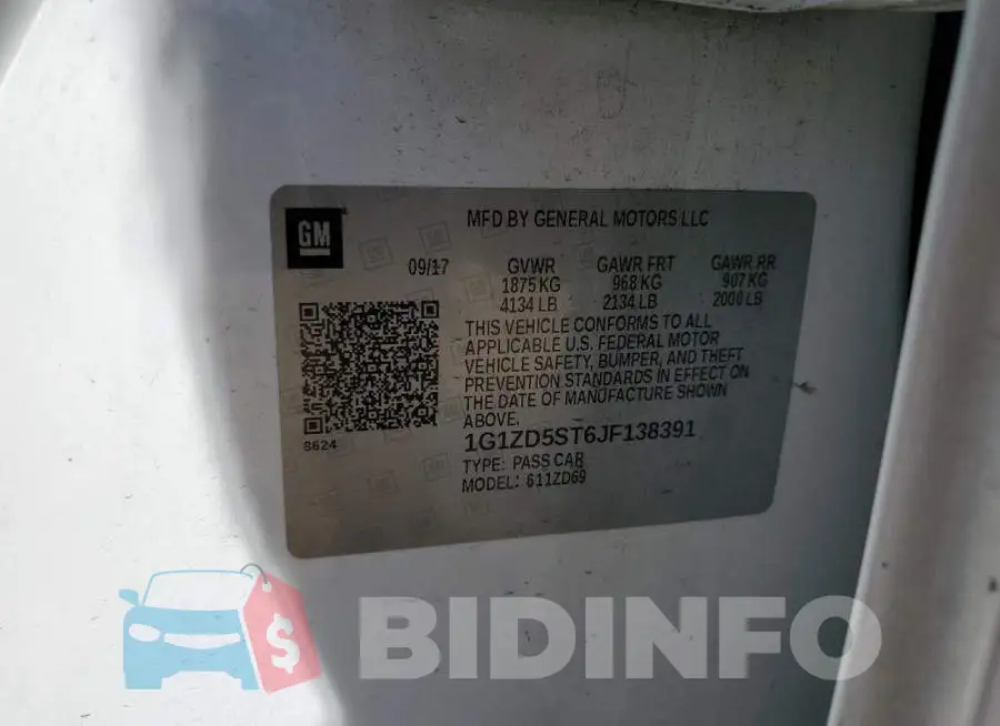 1G1ZD5ST6JF138391 Photo# 12