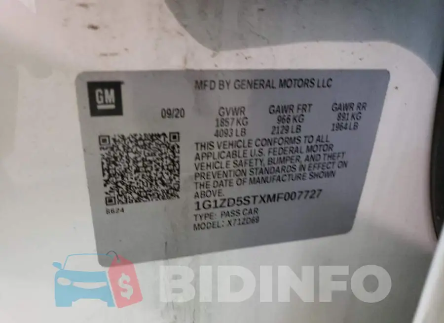 1G1ZD5STXMF007727 Photo# 12