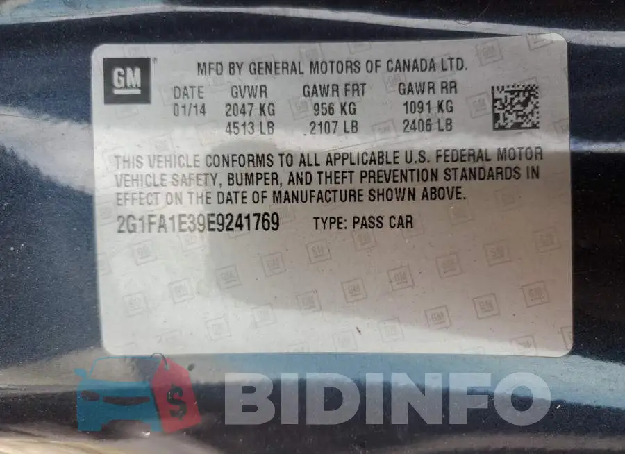 2G1FA1E39E9241769 Photo# 12