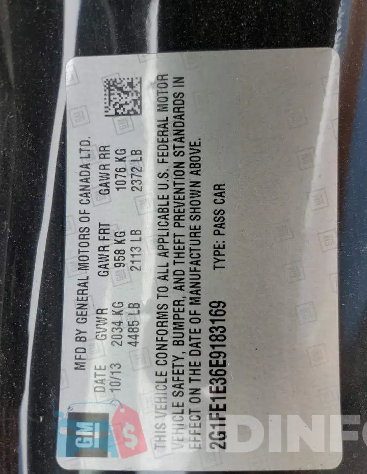 2G1FE1E36E9183169 Photo# 12