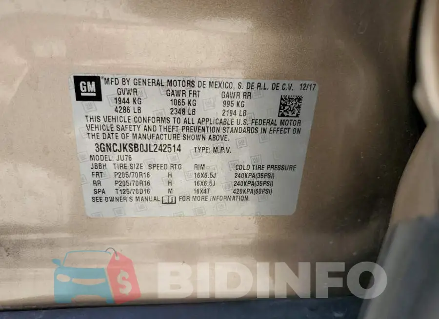 3GNCJKSB0JL242514 Photo# 12