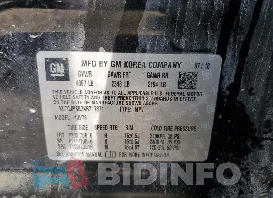 KL7CJPSB3KB717871 Photo# 12