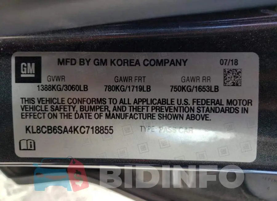 KL8CB6SA4KC718855 Photo# 13