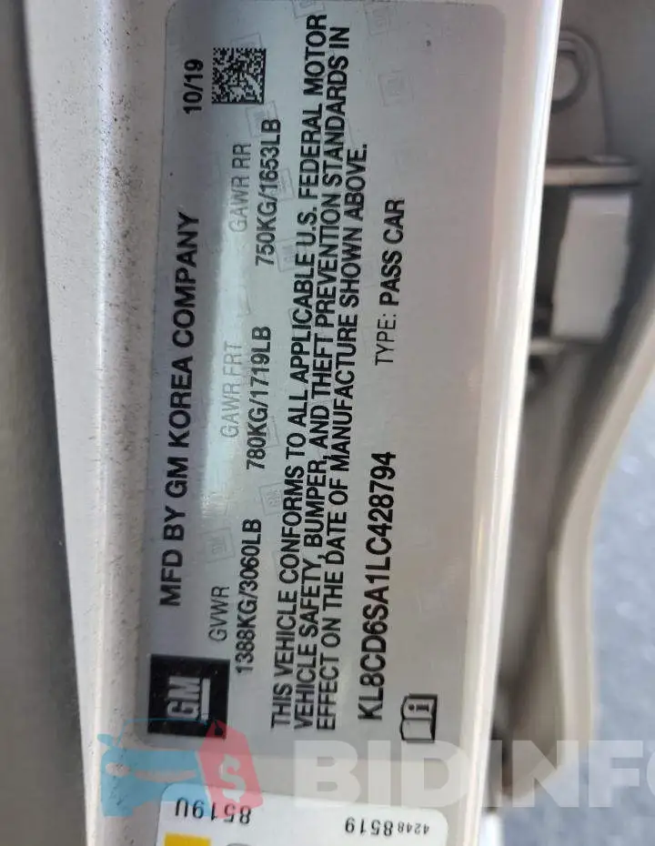 KL8CD6SA1LC428794 Photo# 12