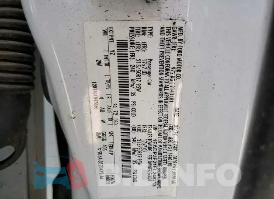 1FADP3F21EL248213 Photo# 12