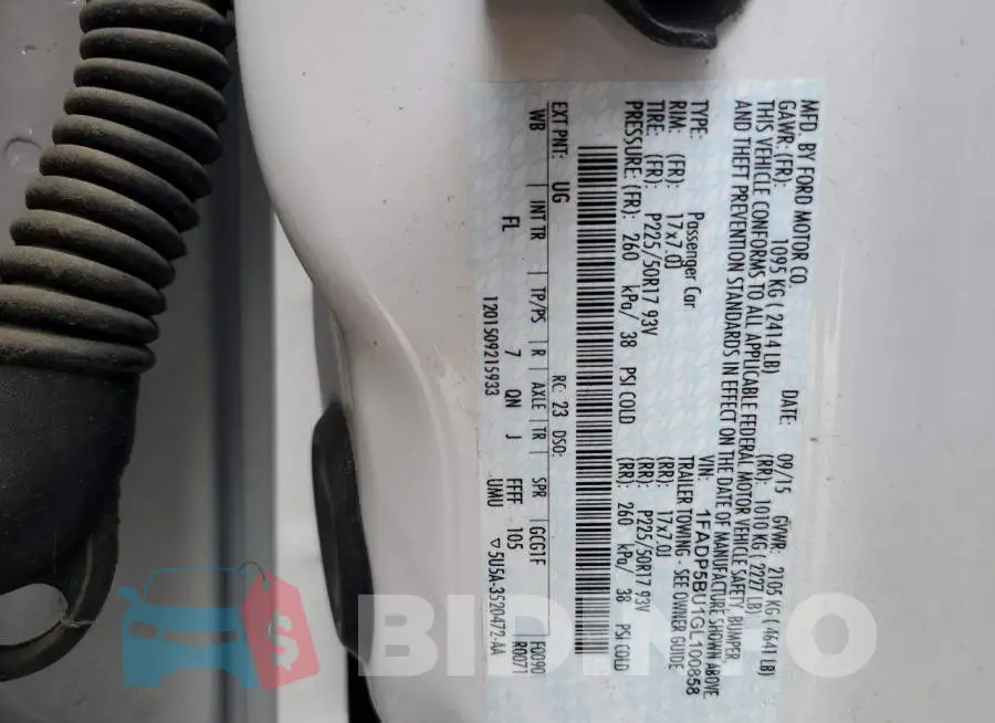 1FADP5BU1GL100858 Photo# 12
