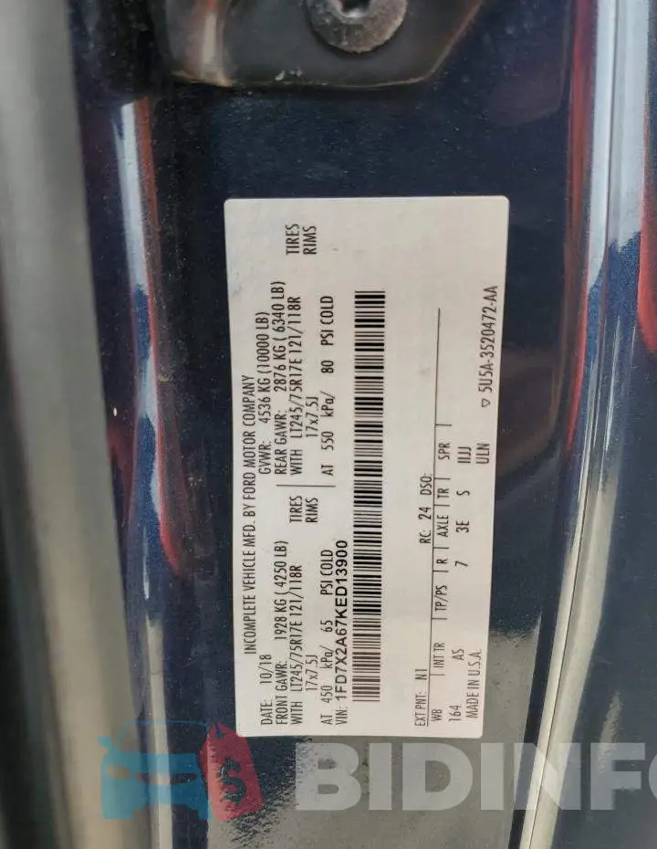 1FD7X2A67KED13900 Photo# 12