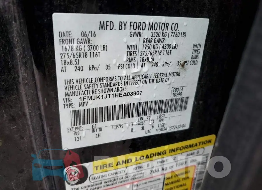 1FMJK1JT1HEA08907 Photo# 13