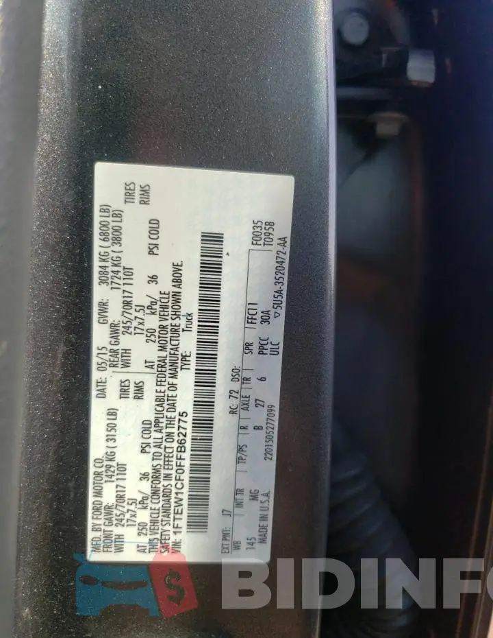 1FTEW1CF0FFB62775 Photo# 12