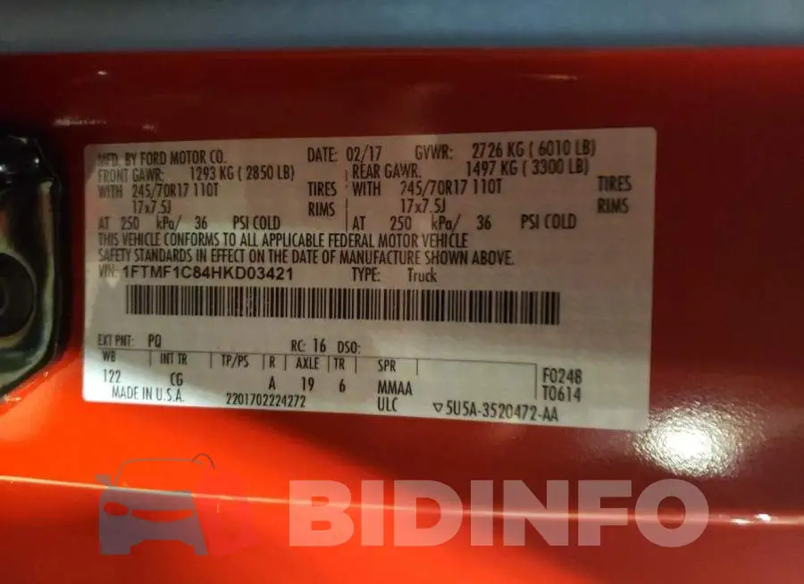 1FTMF1C84HKD03421 Photo# 12