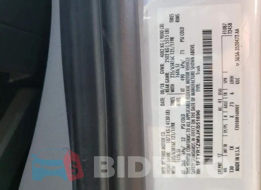 1FTYR1ZM9JKB51896 Photo# 13
