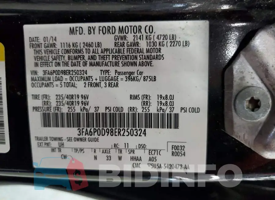 3FA6P0D98ER250324 Photo# 12