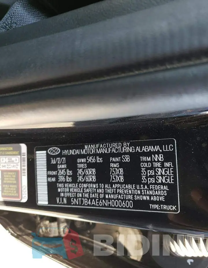 5NTJB4AE6NH000600 Photo# 12