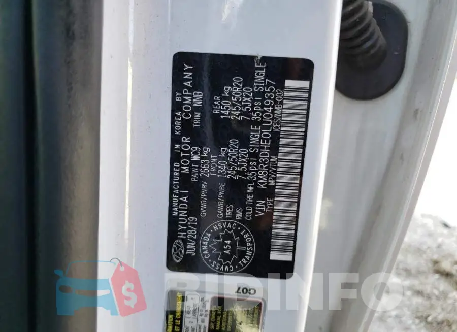 KM8R3DHE0LU049357 Photo# 13