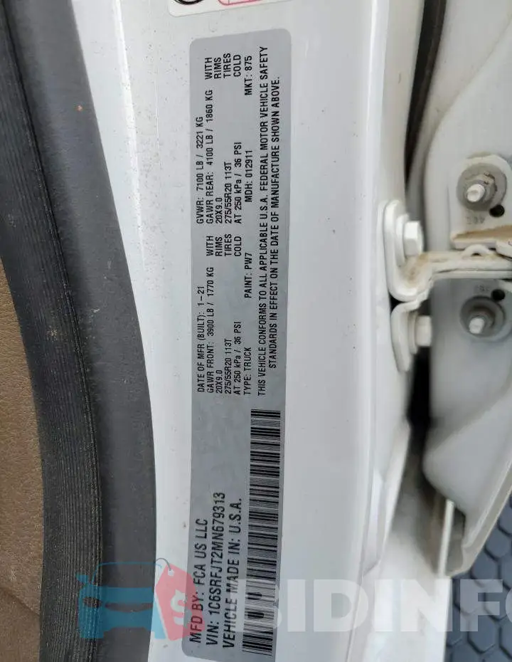 1C6SRFJT2MN679313 Photo# 10