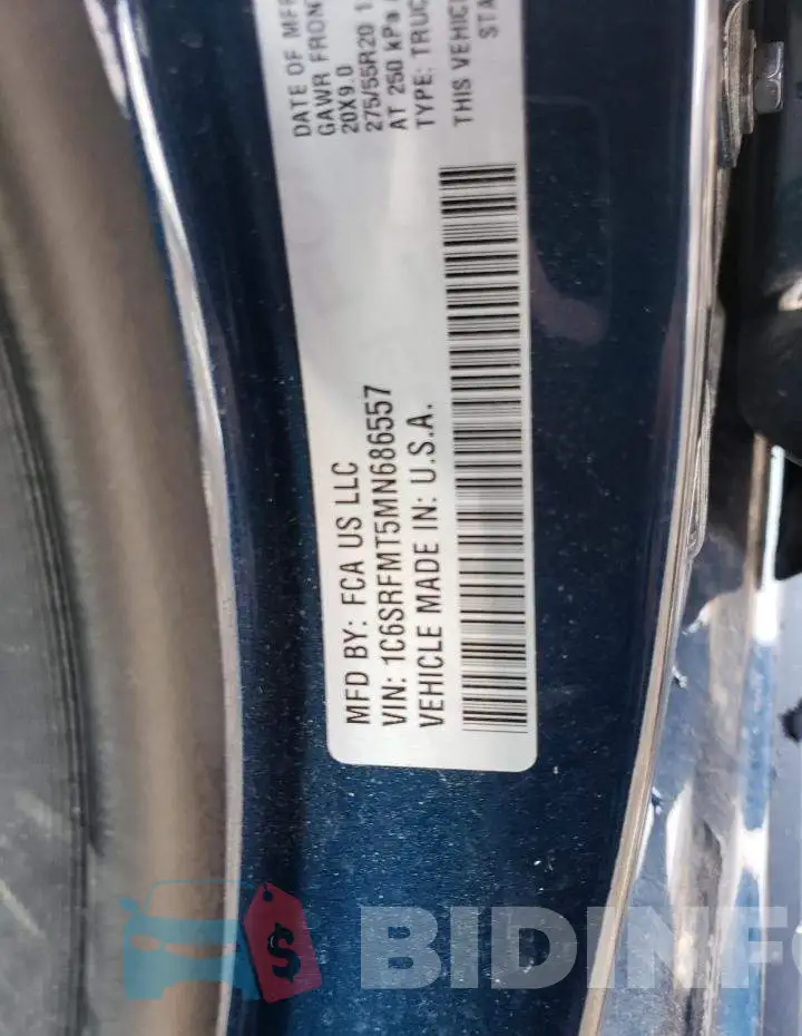 1C6SRFMT5MN686557 Photo# 12