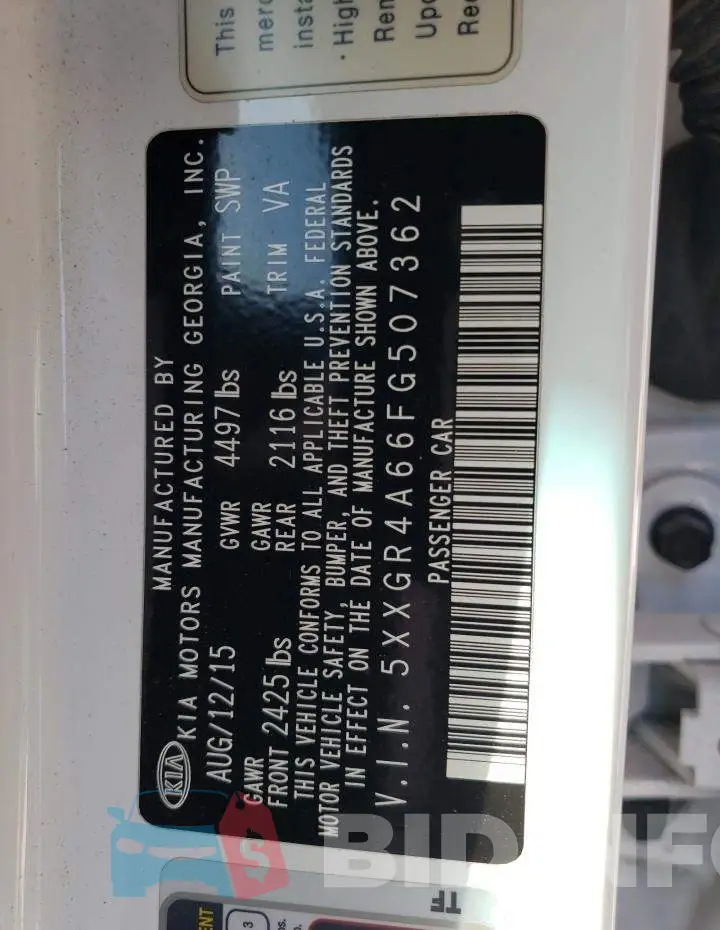 5XXGR4A66FG507362 Photo# 12