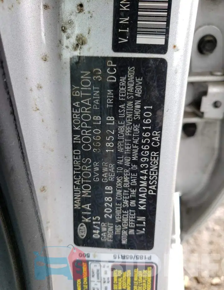 KNADM4A39G6561601 Photo# 12