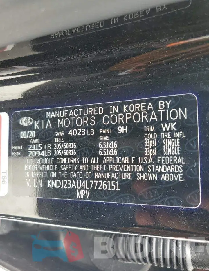 KNDJ23AU4L7726151 Photo# 12