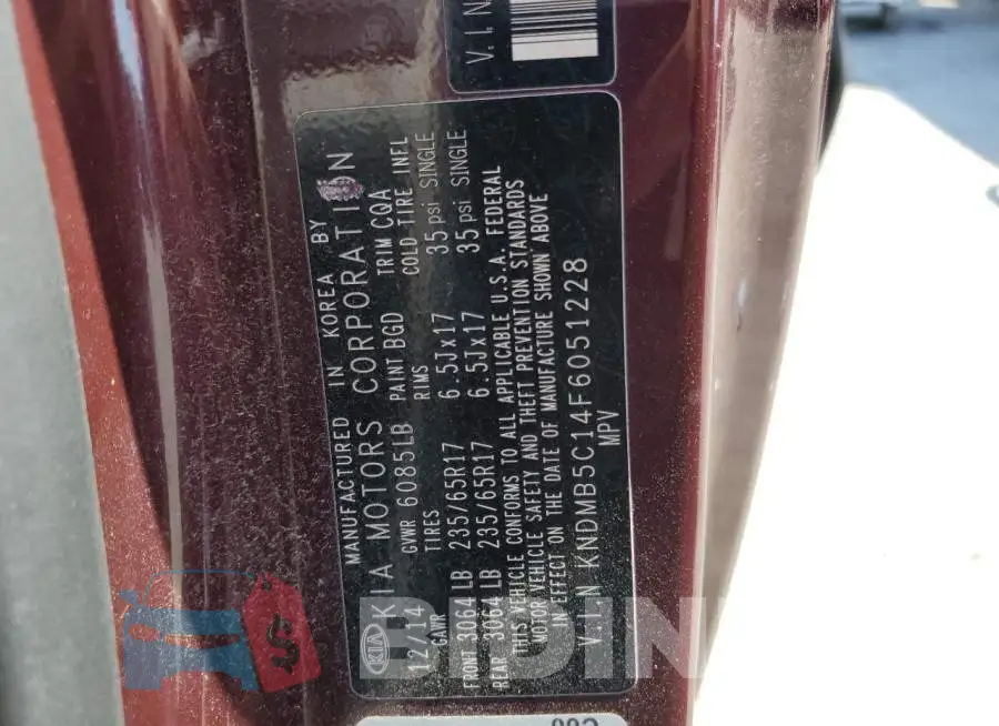 KNDMB5C14F6051228 Photo# 13