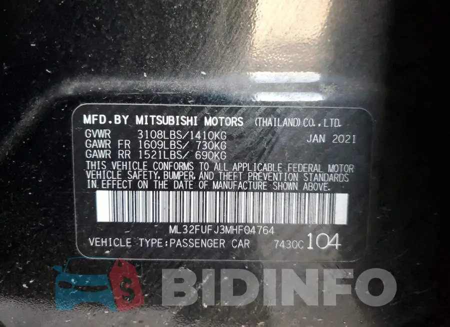 ML32FUFJ3MHF04764 Photo# 13