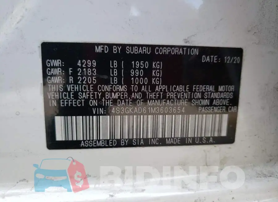 4S3GKAD61M3603654 Photo# 12