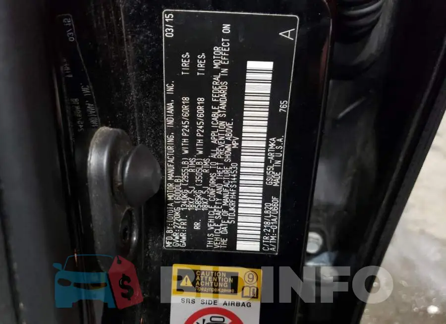 5TDJKRFH4FS144530 Photo# 14