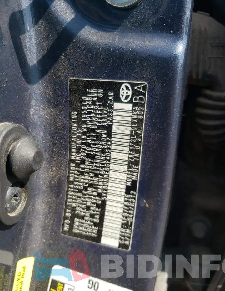 5YFBURHE0GP405342 Photo# 12