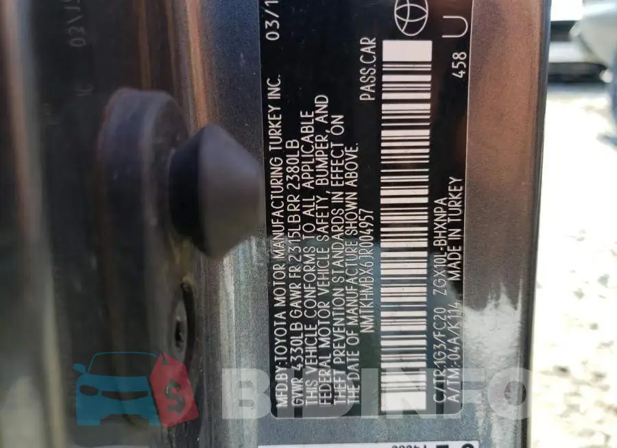 NMTKHMBX6JR004957 Photo# 12