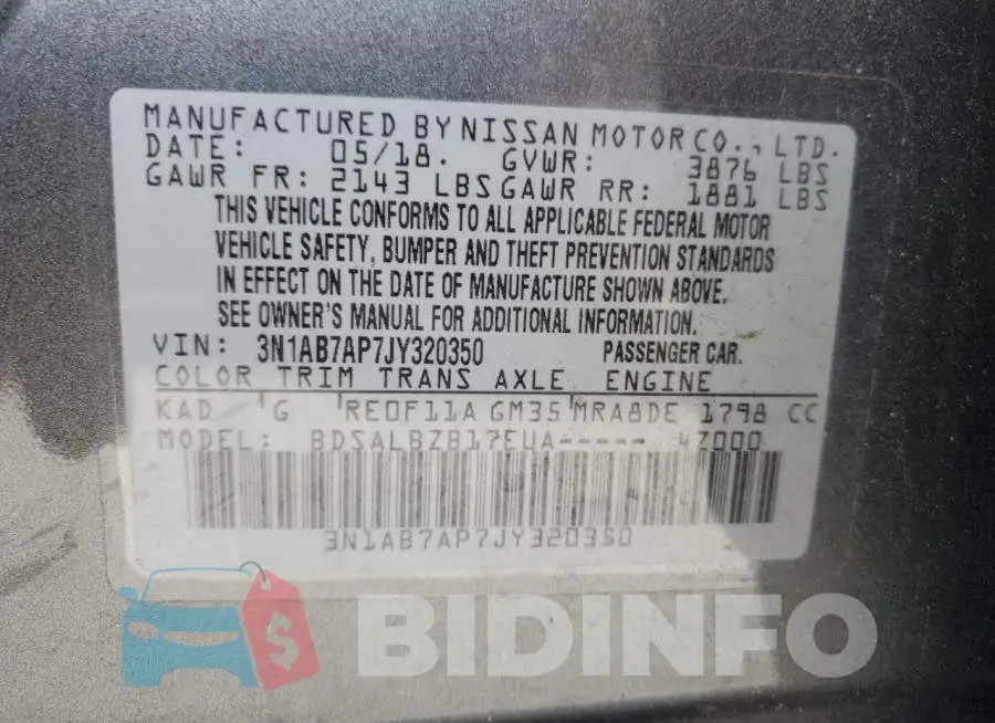3N1AB7AP7JY320350 Photo# 13