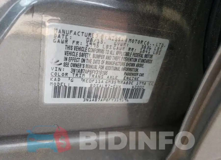 3N1AB7AP8FY319196 Photo# 12