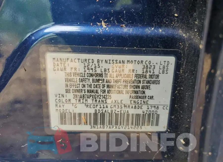 3N1AB7APXGY214225 Photo# 12