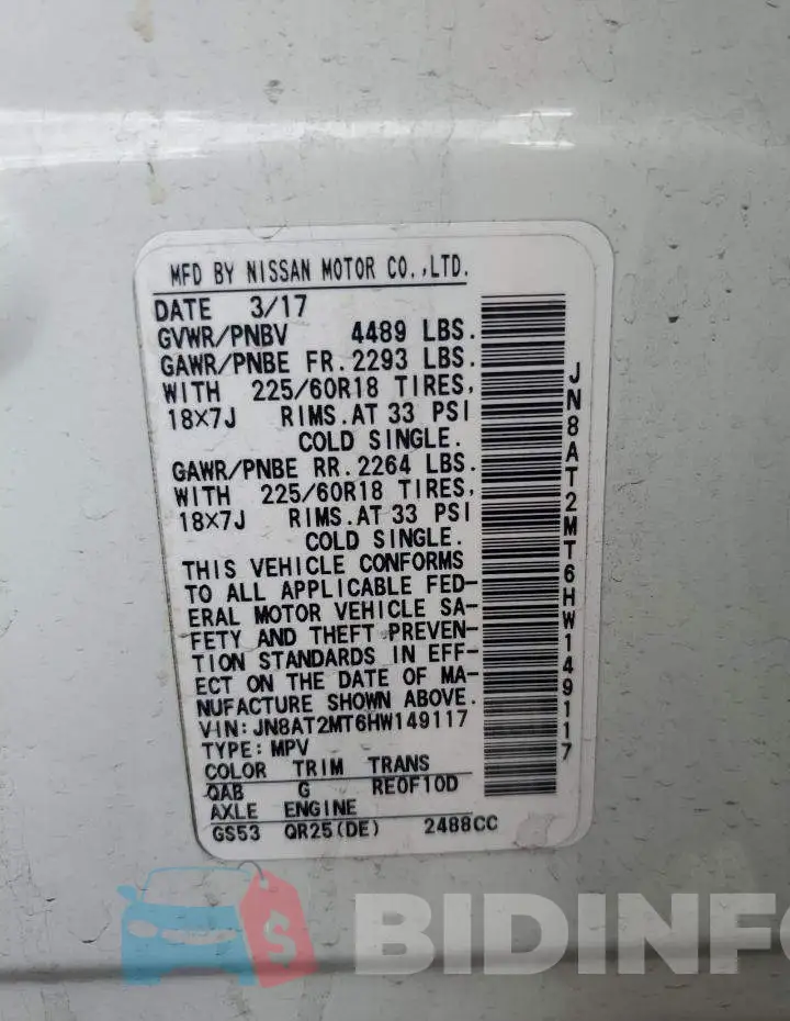 JN8AT2MT6HW149117 Photo# 12
